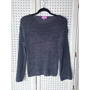 Edikted Knit Sweater Navy Blue Women's‎ Small Poly Rayon